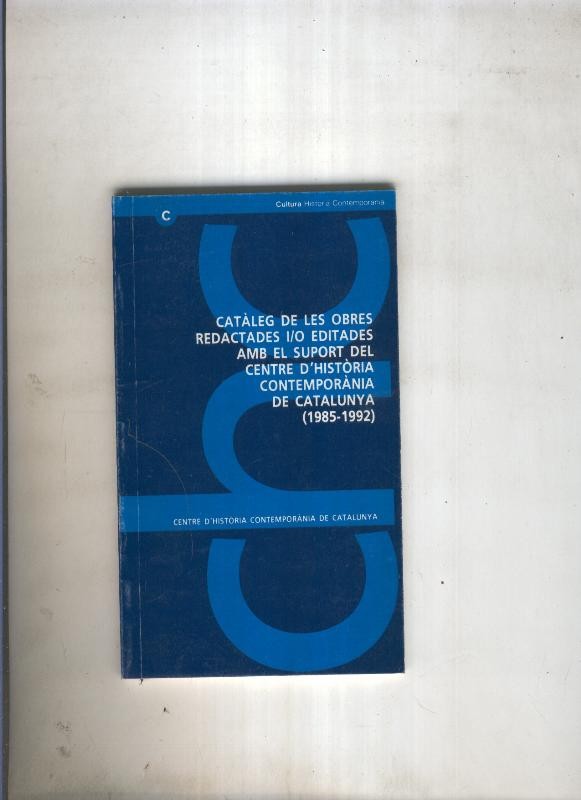 Cataleg de les obras redactades i/o editades mb el suport del