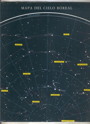 Astronomia el universo en directo : Mapa del cielo boreal y austral