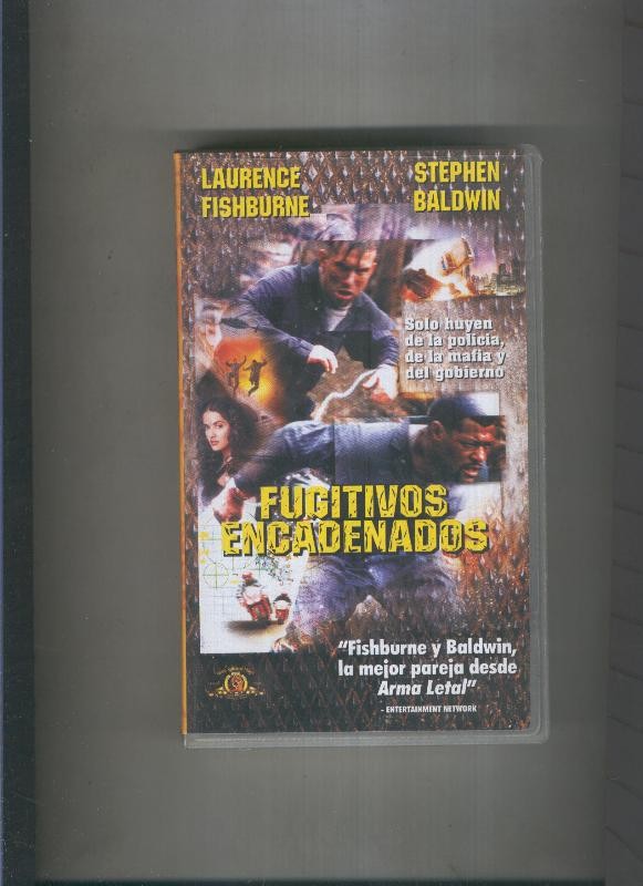 Video VHS: Fugitivos encadenados con Laurence Fishburne y Stephen Baldwin