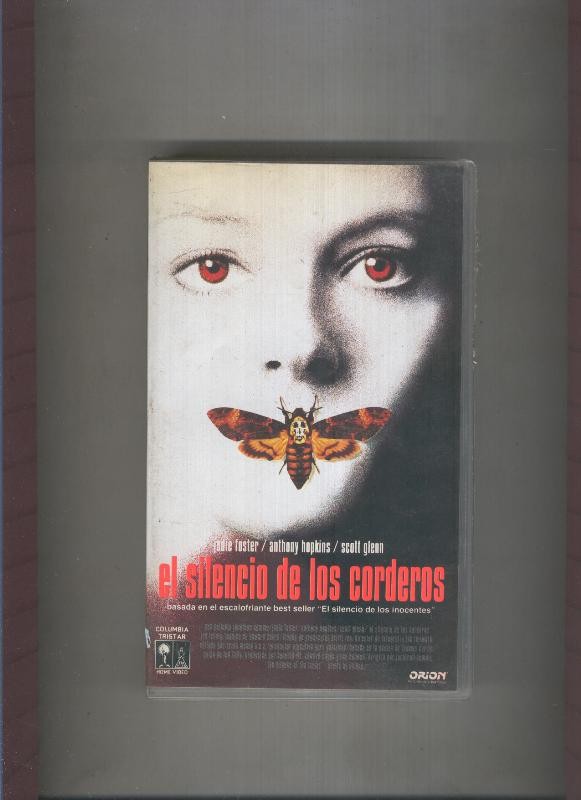 Video VHS: El silencio de los corderos con Jodie Foster y Anthony Hopkins