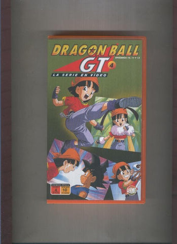 Video VHS: Dragon Ball GT volumen 04: episodios 10,11,12