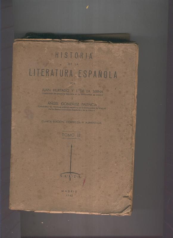 Historia de la literatura Española. Tomo II