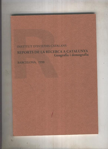 Reports de la recerca a Catalunya, Geografia i demografia