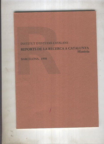 Reports de la recerca a Catalunya, Historia