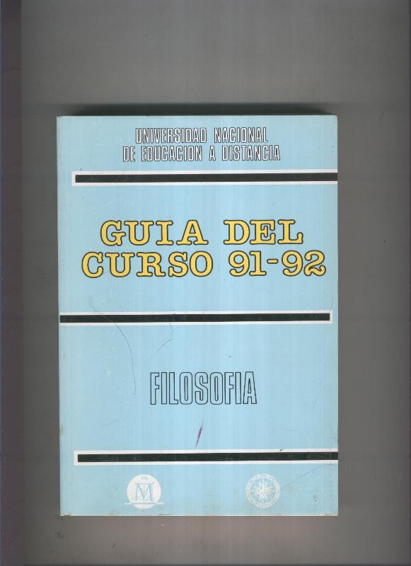 Guia del curso 91-92 Filosofia