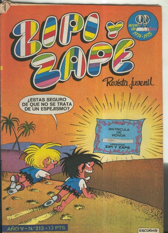 Zipi y Zape semanal numero 213
