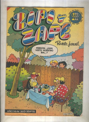 Zipi y Zape semanal numero 302 (numerado 1 en trasera)