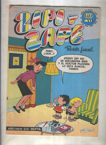 Zipi y Zape semanal numero 315 (numerado 2 en trasera)