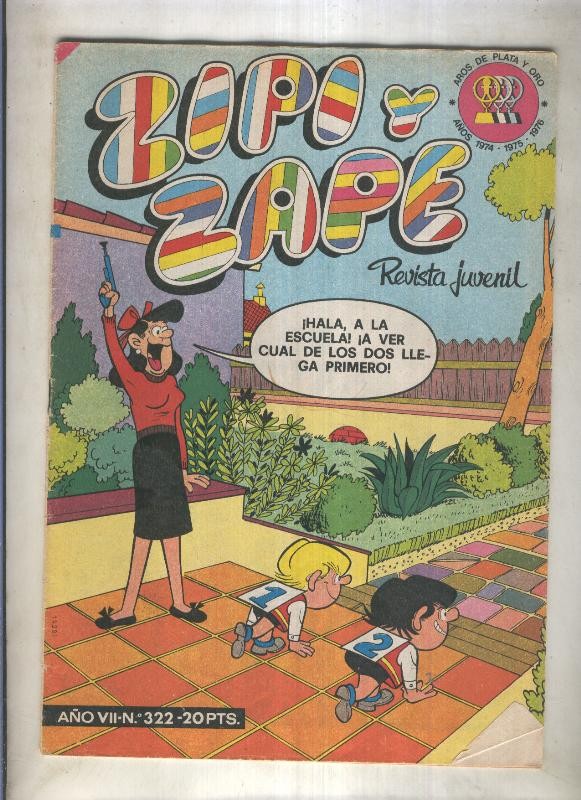 Zipi y Zape semanal numero 322 (numerado 3 en trasera)