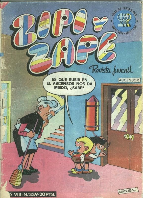 Zipi y Zape semanal numero 339 (numerado 2 en trasera)