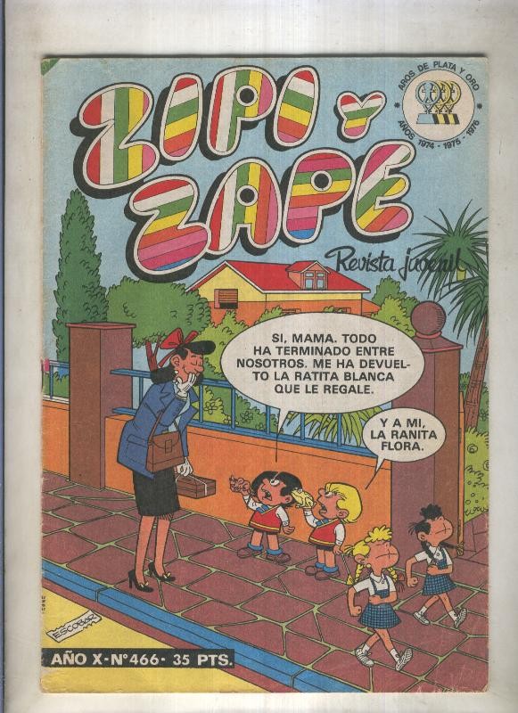 Zipi y Zape semanal numero 466 (numerado 1 en trasera)