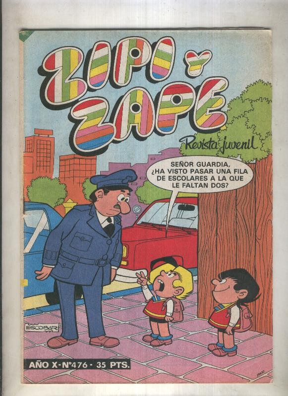 Zipi y Zape semanal numero 476 (numerado 1 en trasera)