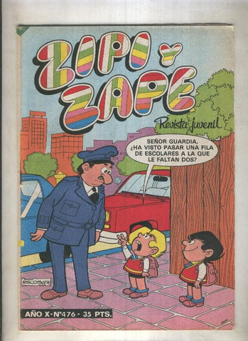Zipi y Zape semanal numero 476 (numerado 1 en trasera)