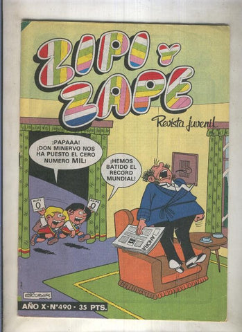 Zipi y Zape semanal numero 490 (numerado 2 en trasera)