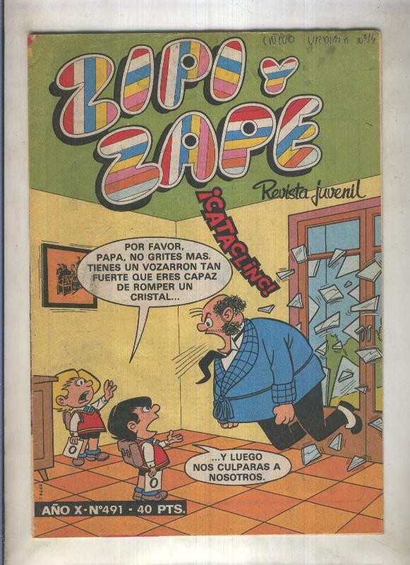 Zipi y Zape semanal numero 491 (numerado 2 en trasera)