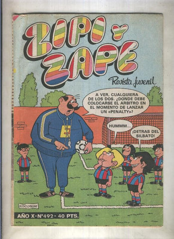 Zipi y Zape semanal numero 492 (numerado 1 en trasera)