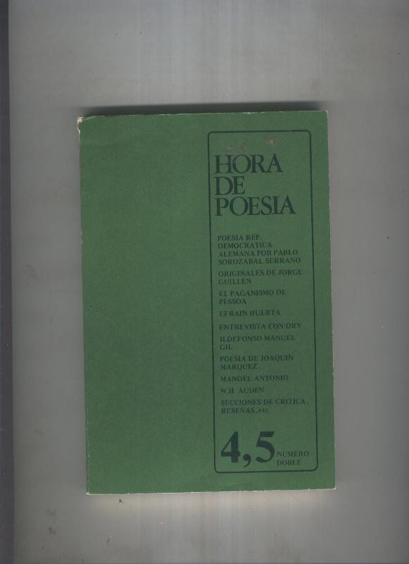 Hora de Poesia numero 4-5 ( numero doble )