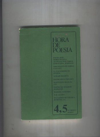 Hora de Poesia numero 4-5 ( numero doble )