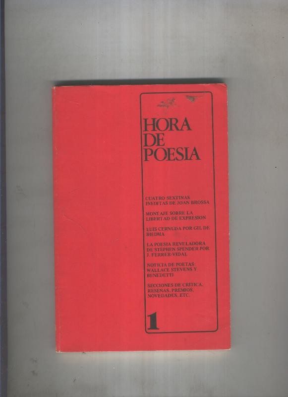 Hora de Poesia numero 1