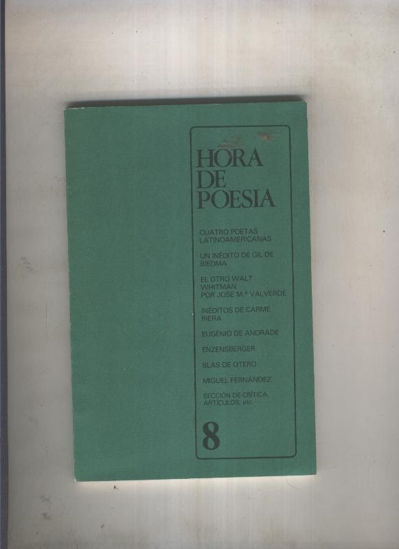 Hora de Poesia numero 8