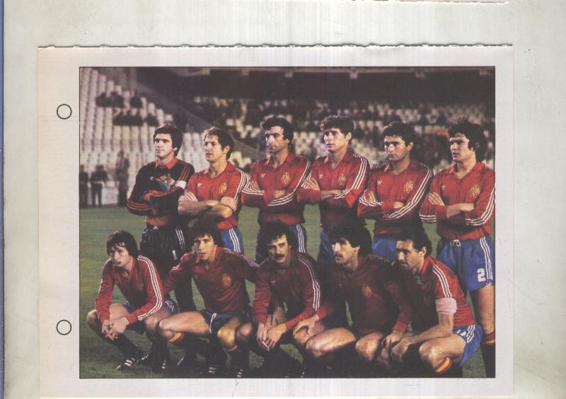 Estrellas del Mundial 82 numero 058: Seleccion de España