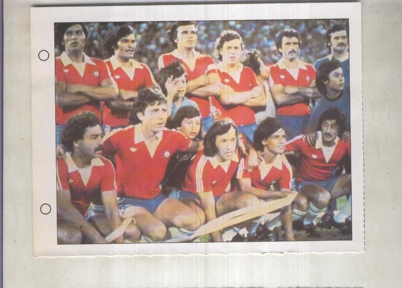 Estrellas del Mundial 82 numero 045: Seleccion de Chile