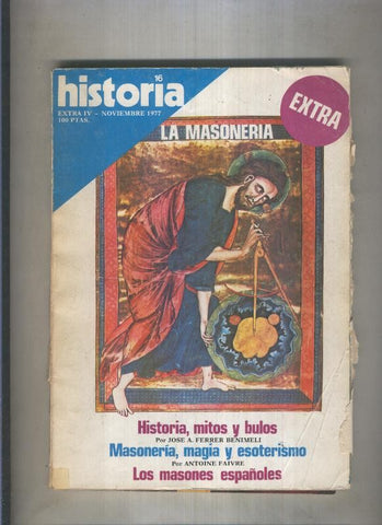 Historia 16 extra numero 04: La masoneria (numerado 1 en trasera)