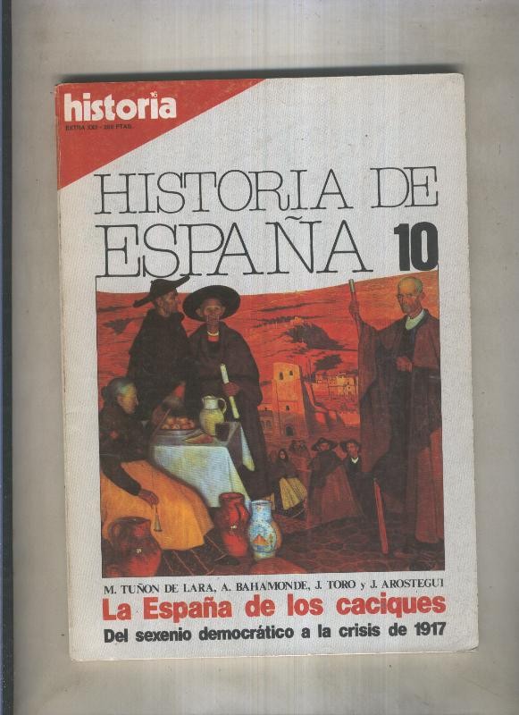 Historia 16: Historia de España numero 10 (numerado 2 en trasera)