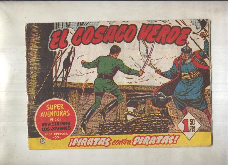 El Cosaco Verde original numero 009: Piratas contra piratas (numerado 1 en trasera)