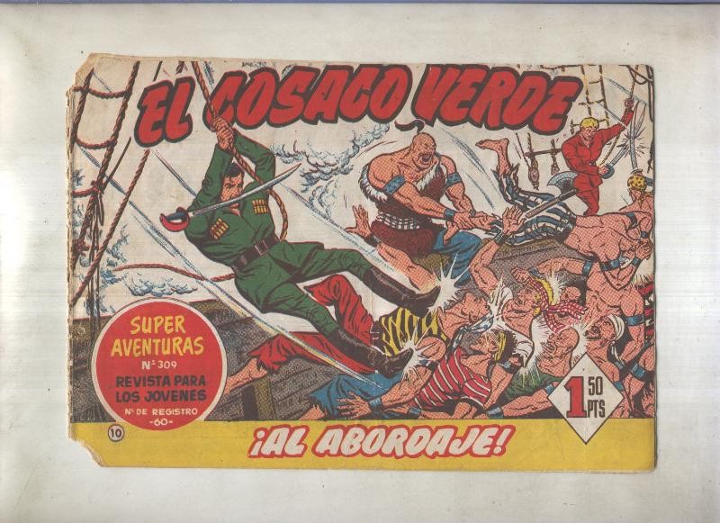 El Cosaco Verde original numero 010: Al abordaje (numerado 3 en trasera)