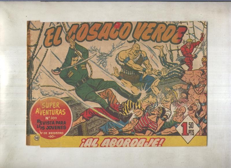 El Cosaco Verde original numero 010: Al abordaje (numerado 1 en trasera)