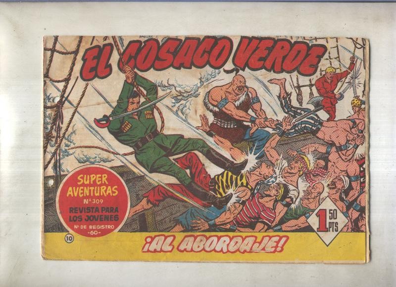 El Cosaco Verde original numero 010: Al abordaje (numerado 2 en trasera)