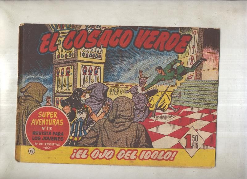 El Cosaco Verde original numero 013: El ojo del idolo (numerada 2 en trasera)