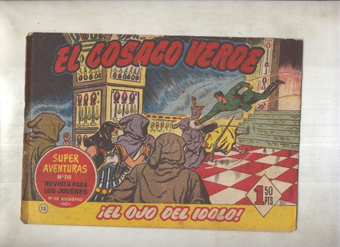 El Cosaco Verde original numero 013: El ojo del idolo (numerada 2 en trasera)