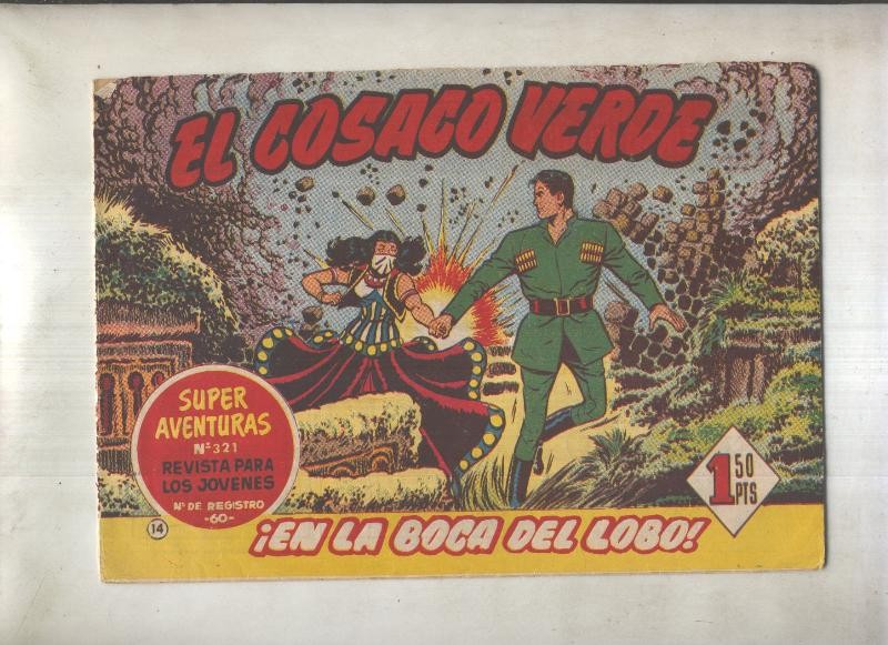 El Cosaco Verde original numero 014: En la boca del lobo (numerado 1 en trasera)