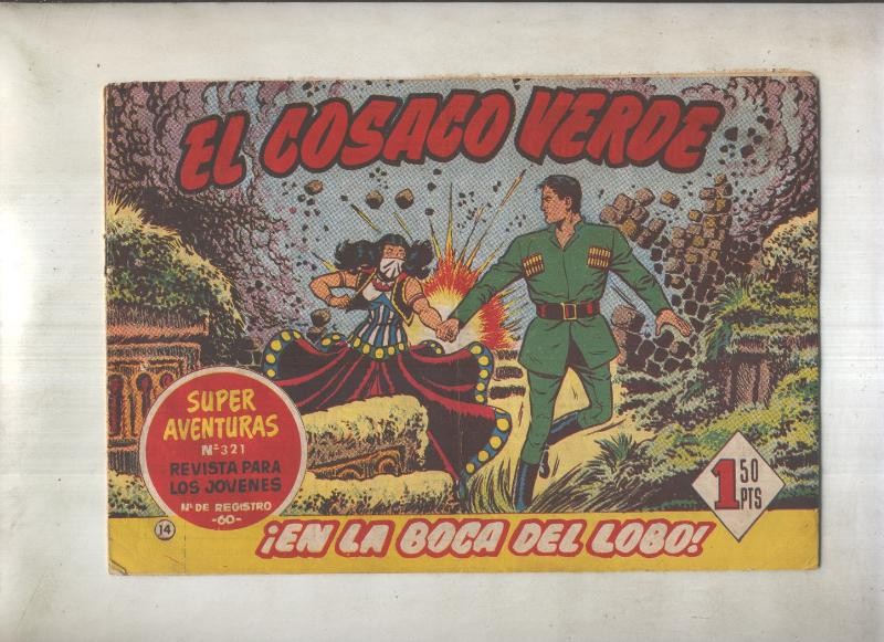 El Cosaco Verde original numero 014: En la boca del lobo (numerado 2 en trasera)