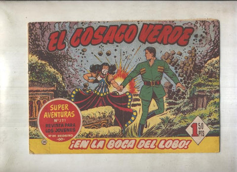 El Cosaco Verde original numero 014: En la boca del lobo (numerado 2 en trasera)