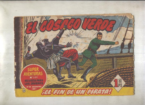 El Cosaco Verde original numero 017: El fin de un pirata (numerado 1 en trasera)