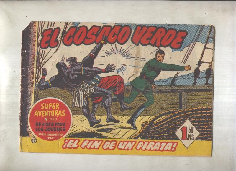 El Cosaco Verde original numero 017: El fin de un pirata (numerado 2 en trasera)
