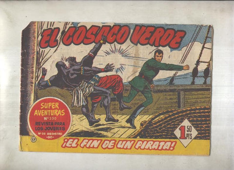El Cosaco Verde original numero 017: El fin de un pirata (numerado 2 en trasera)