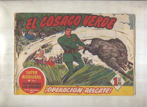 El Cosaco Verde original numero 019: Operacion rescate (numerado 3 en trasera)