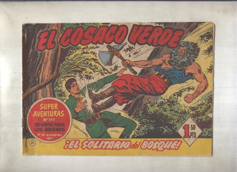 El Cosaco Verde original numero 021: El solitario del bosque (numerado 2 en trasera)