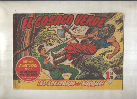 El Cosaco Verde original numero 021: El solitario del bosque (numerado 2 en trasera)