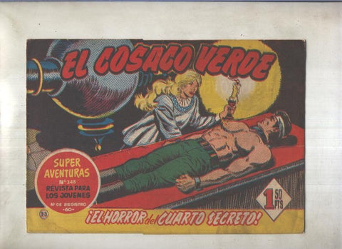 El Cosaco Verde original numero 023: El horror del cuarto secreto (numerado 2 en trasera)
