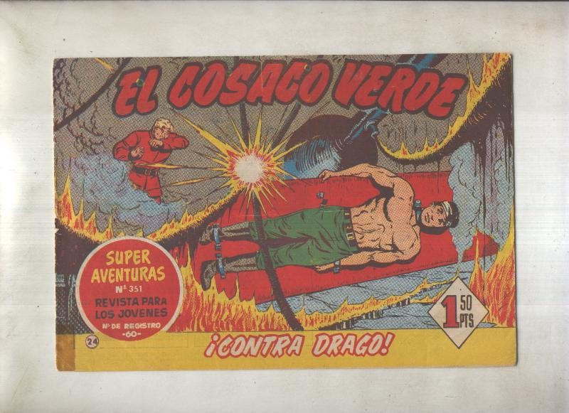 El Cosaco Verde original numero 024: Contra Drago (numerado 1 en trasera)