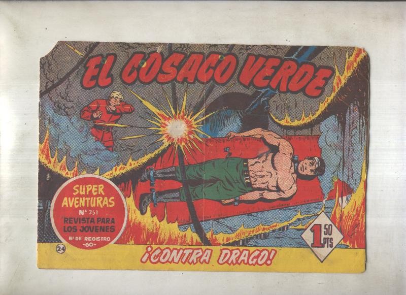 El Cosaco Verde original numero 024: Contra Drago (numerado 3 en trasera)