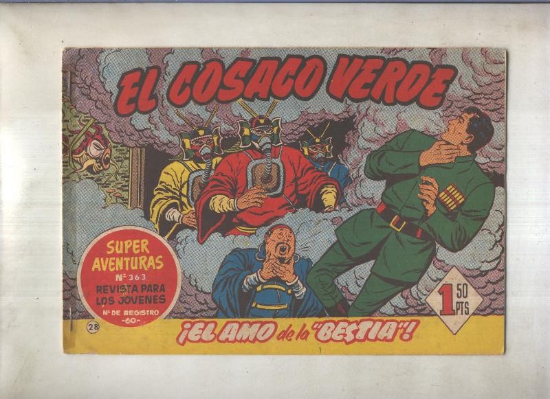 El Cosaco Verde original numero 028: El amo de la bestia (numerado 2 en trasera)
