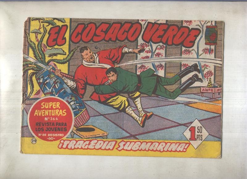 El Cosaco Verde original numero 029: Tragedia submarina (numerado 2 en trasera)