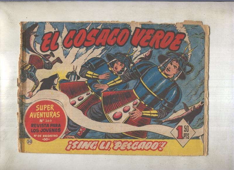 El Cosaco Verde original numero 030: Sing Li, pescado (numerado 2 en trasera)