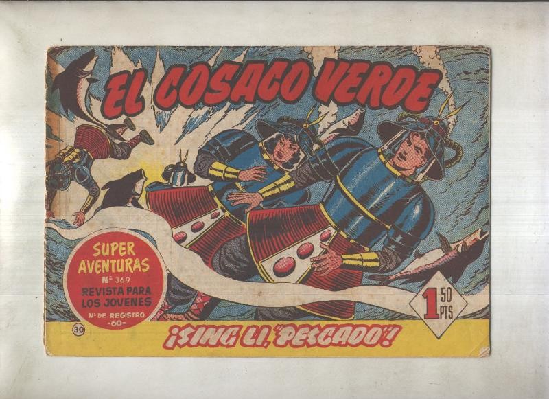 El Cosaco Verde original numero 030: Sing Li, pescado (numerado 3 en trasera)